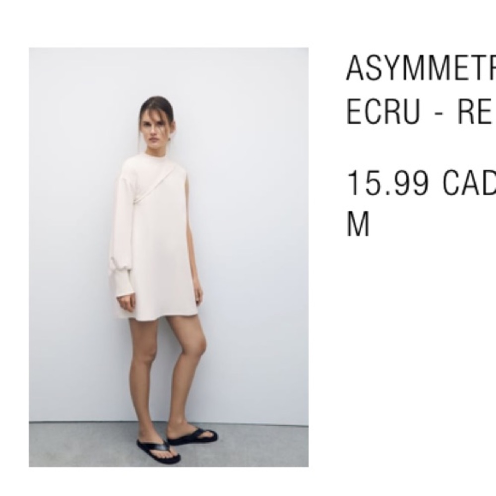 Zara Asymmetrical Crop Top
